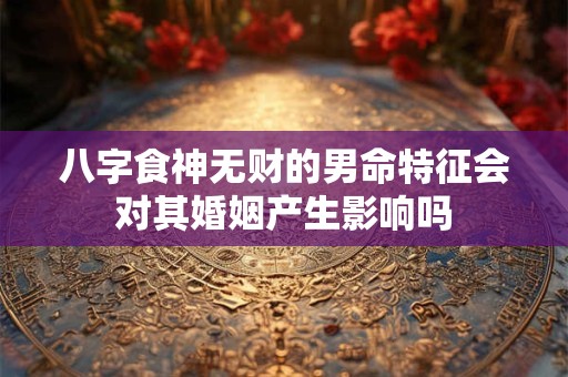 八字食神无财的男命特征会对其婚姻产生影响吗