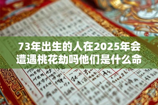 73年出生的人在2025年会遭遇桃花劫吗他们是什么命格
