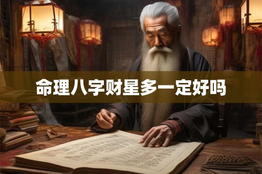 命理八字财星多一定好吗