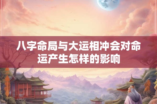 八字命局与大运相冲会对命运产生怎样的影响
