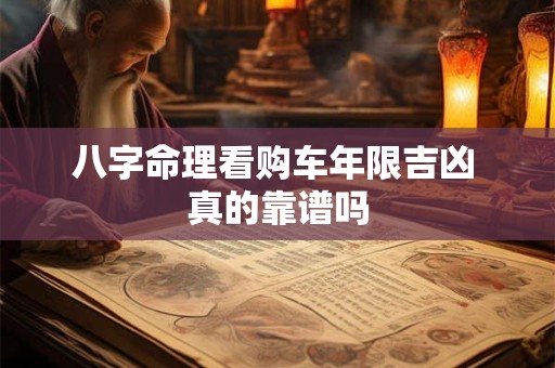 八字命理看购车年限吉凶 真的靠谱吗