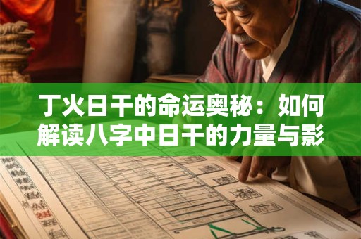 丁火日干的命运奥秘：如何解读八字中日干的力量与影响