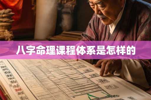 八字命理课程体系是怎样的