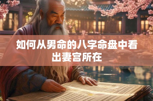 如何从男命的八字命盘中看出妻宫所在