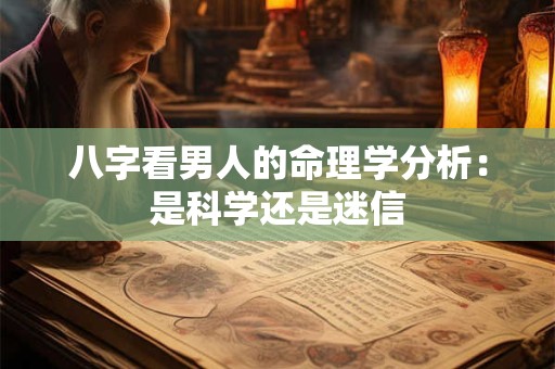 八字看男人的命理学分析：是科学还是迷信