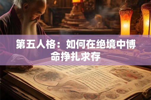 第五人格：如何在绝境中博命挣扎求存