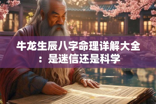 牛龙生辰八字命理详解大全：是迷信还是科学