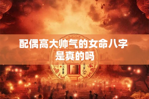 配偶高大帅气的女命八字 是真的吗