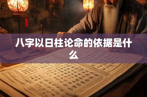八字以日柱论命的依据是什么