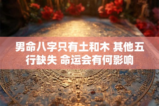 男命八字只有土和木 其他五行缺失 命运会有何影响
