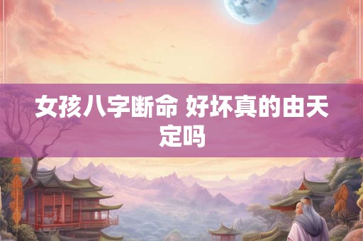 女孩八字断命 好坏真的由天定吗