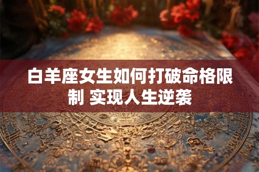 白羊座女生如何打破命格限制 实现人生逆袭