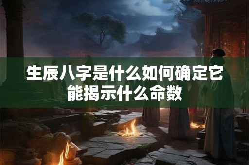 生辰八字是什么如何确定它能揭示什么命数