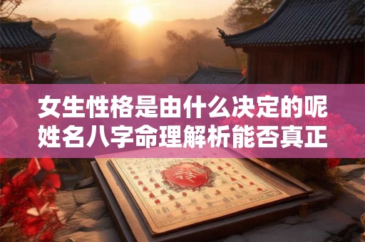 女生性格是由什么决定的呢姓名八字命理解析能否真正揭示其性格特点