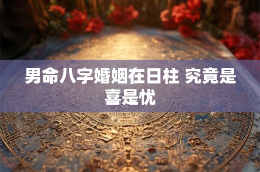 男命八字婚姻在日柱 究竟是喜是忧