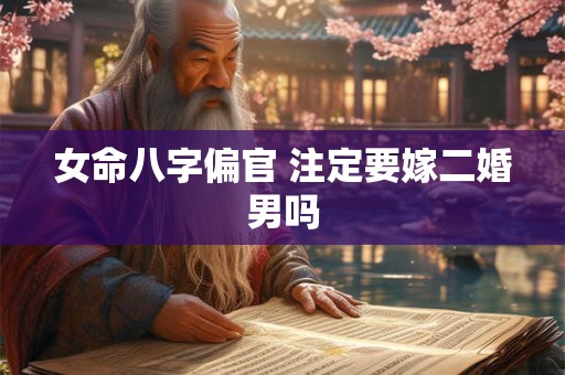 女命八字偏官 注定要嫁二婚男吗