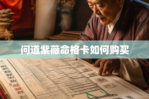 问道紫薇命格卡如何购买