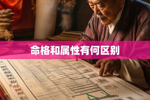 命格和属性有何区别