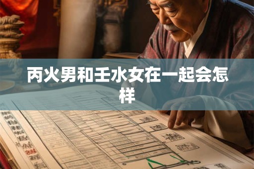 丙火男和壬水女在一起会怎样