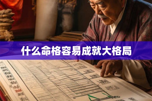 什么命格容易成就大格局