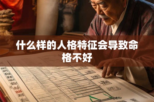 什么样的人格特征会导致命格不好