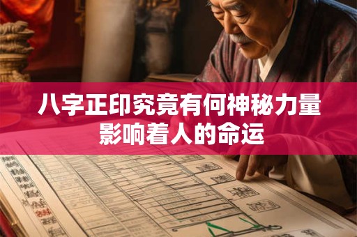 八字正印究竟有何神秘力量 影响着人的命运