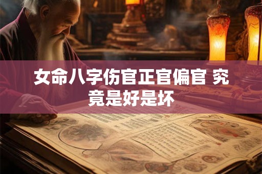 女命八字伤官正官偏官 究竟是好是坏
