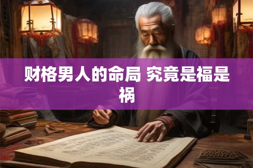 财格男人的命局 究竟是福是祸