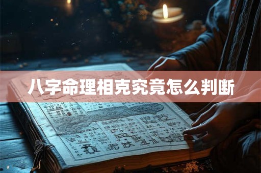 八字命理相克究竟怎么判断