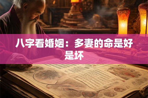 八字看婚姻：多妻的命是好是坏