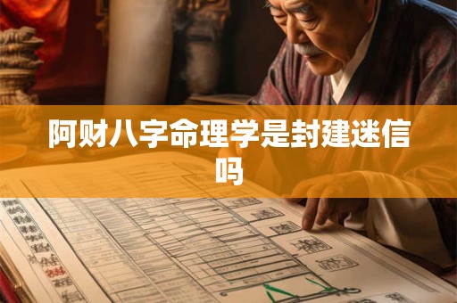 阿财八字命理学是封建迷信吗