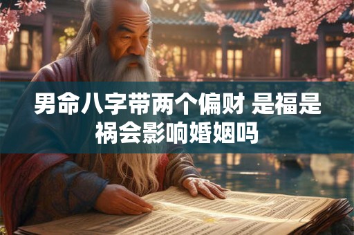 男命八字带两个偏财 是福是祸会影响婚姻吗