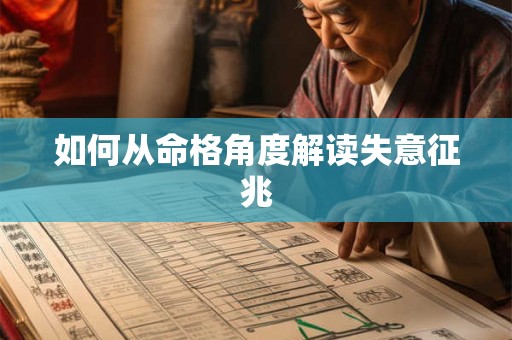 如何从命格角度解读失意征兆