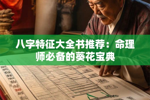 八字特征大全书推荐：命理师必备的葵花宝典