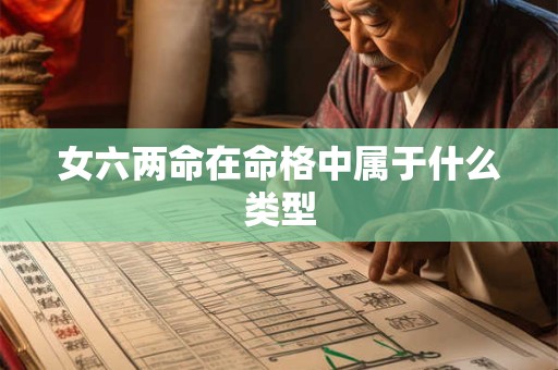 女六两命在命格中属于什么类型
