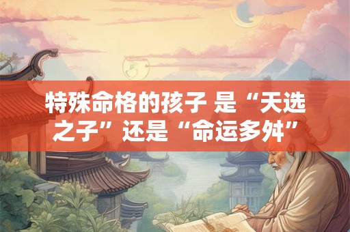 特殊命格的孩子 是“天选之子”还是“命运多舛”
