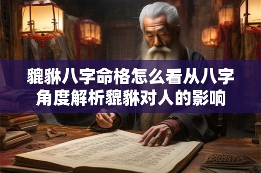 貔貅八字命格怎么看从八字角度解析貔貅对人的影响