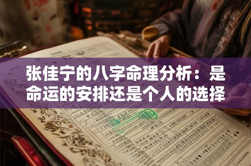 张佳宁的八字命理分析：是命运的安排还是个人的选择
