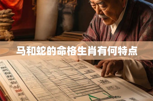 马和蛇的命格生肖有何特点