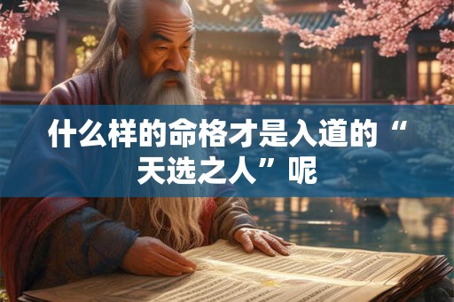 什么样的命格才是入道的“天选之人”呢