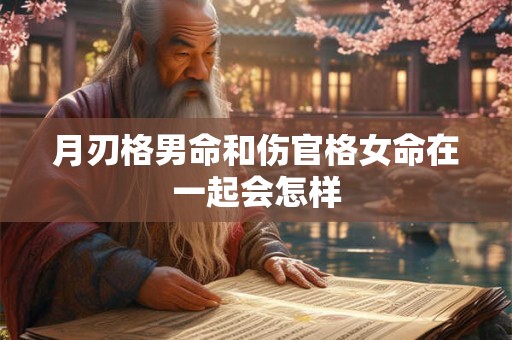 月刃格男命和伤官格女命在一起会怎样