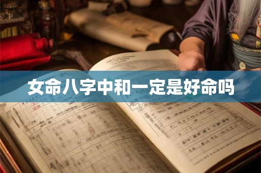 详细阅读:女命八字中和一定是好命吗 女命八字中和一定是好命吗