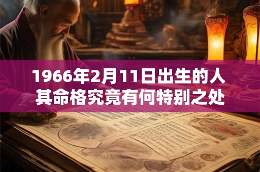 1966年2月11日出生的人 其命格究竟有何特别之处