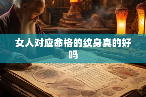 女人对应命格的纹身真的好吗
