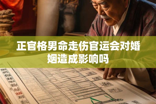 正官格男命走伤官运会对婚姻造成影响吗