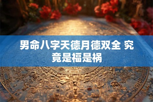男命八字天德月德双全 究竟是福是祸