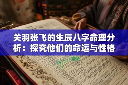 关羽张飞的生辰八字命理分析：探究他们的命运与性格特质