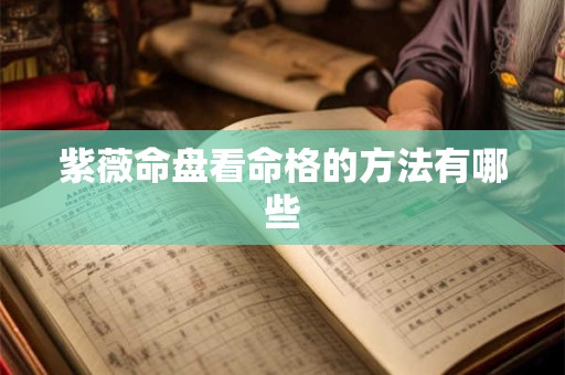 紫薇命盘看命格的方法有哪些