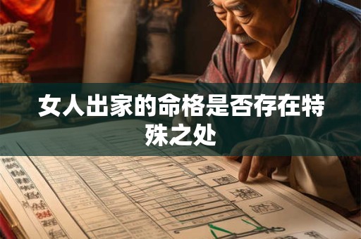 女人出家的命格是否存在特殊之处
