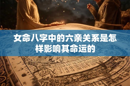 女命八字中的六亲关系是怎样影响其命运的 女命八字中的六亲关系是怎样影响其命运的